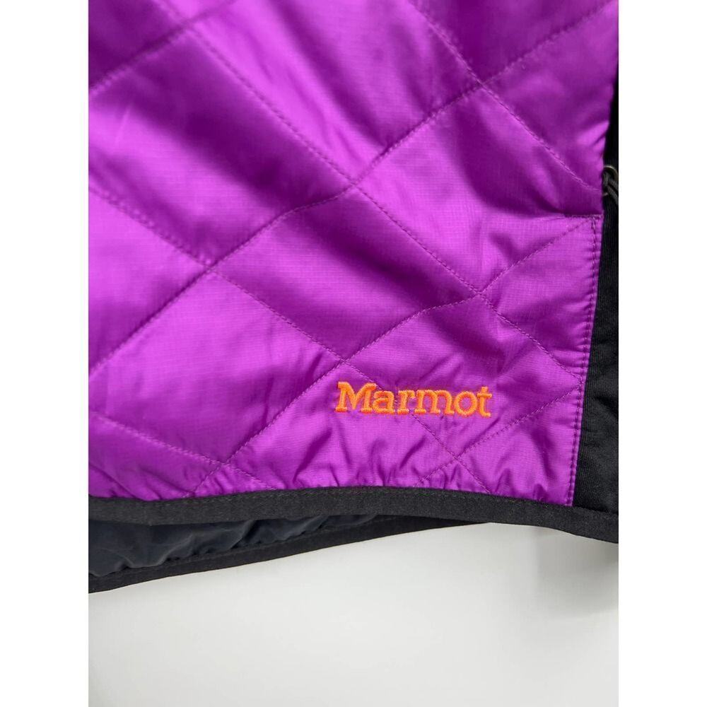 Marmot Quilted Lightweight Full Zip Jacket Coat Purple Black Small‎ Womens - Picture 8 of 9